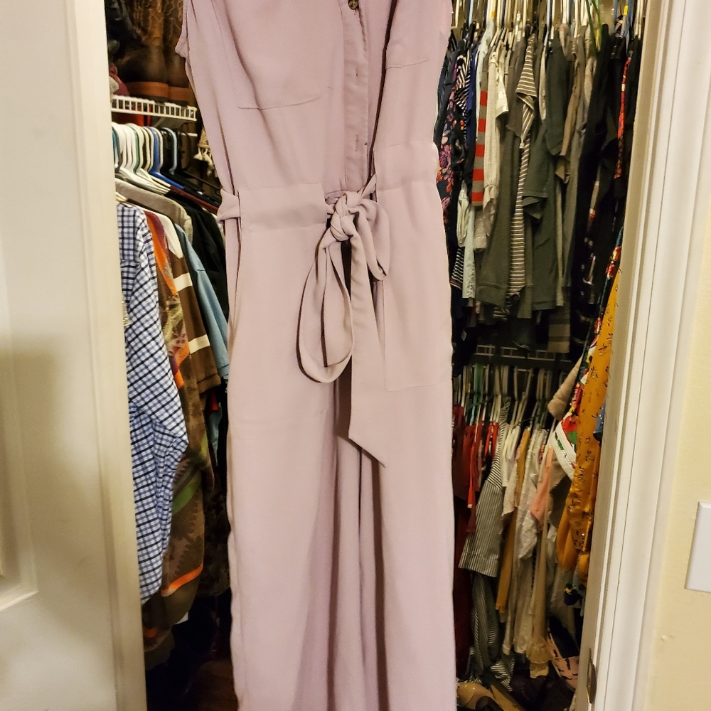 Pink sleeveless romper
